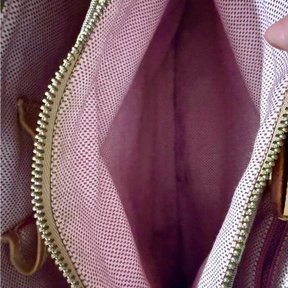 Dooney & Bourke Signature Double Handle Tote, Brown/Tan Canvas, Leather Trim